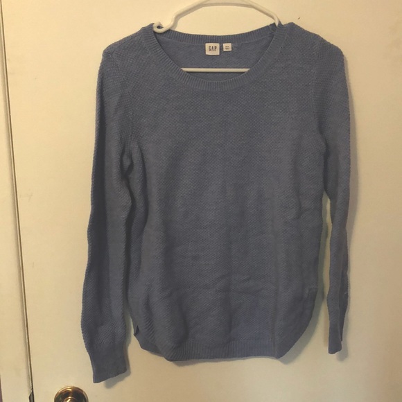 GAP periwinkle sweater with side hem detail - Picture 1 of 3